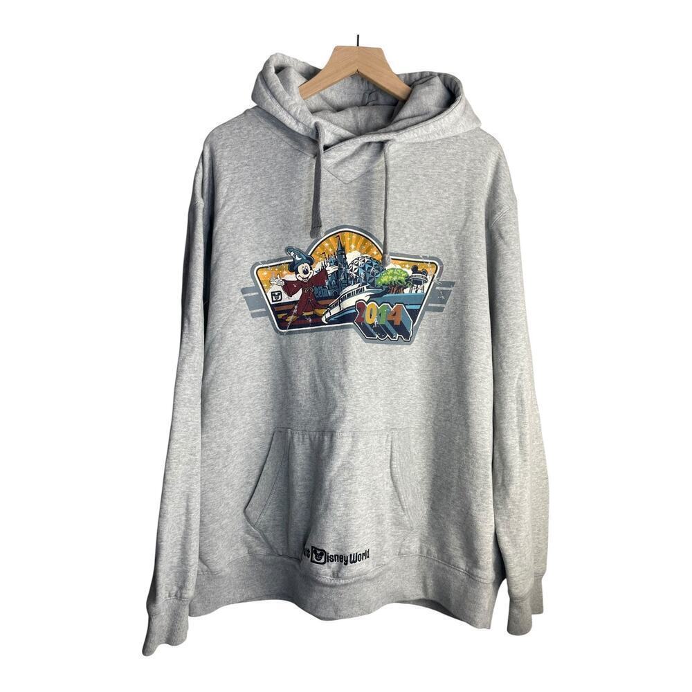 Disney Parks 2014 Women’s Gray Graphic Hoodie Size-XL